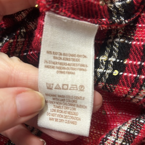 Free People Fearless Love Sequins Blouse Red - Picture 6 of 6